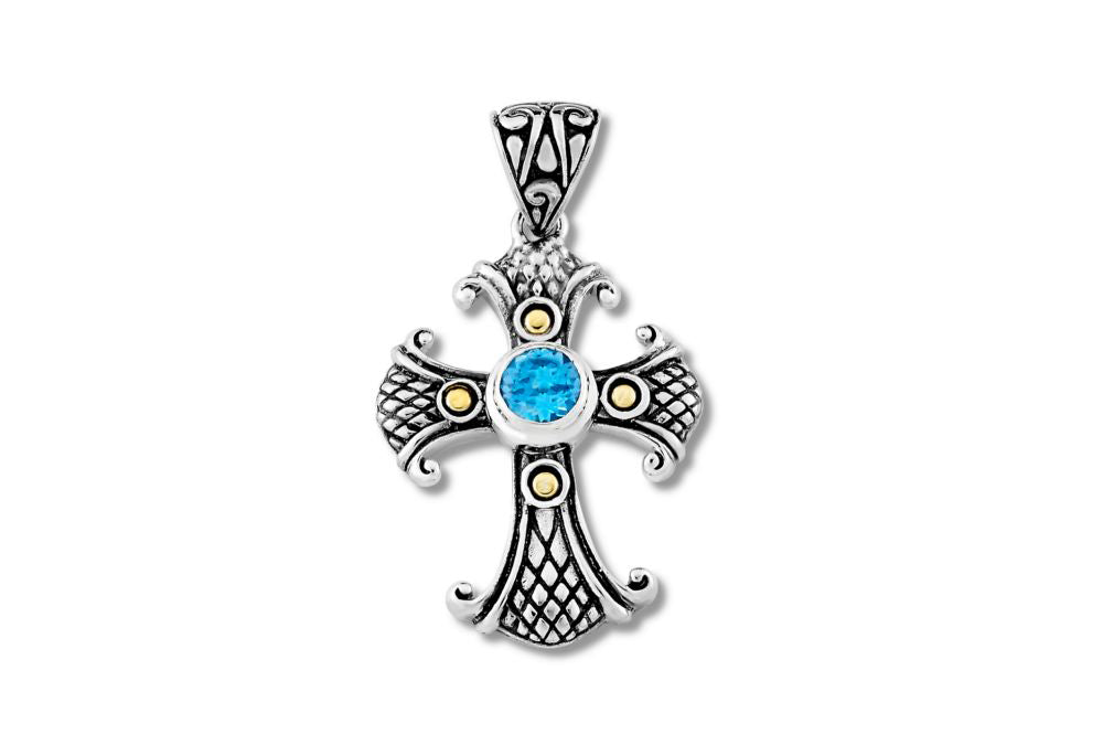 Rinjani Pendant- Blue Topaz