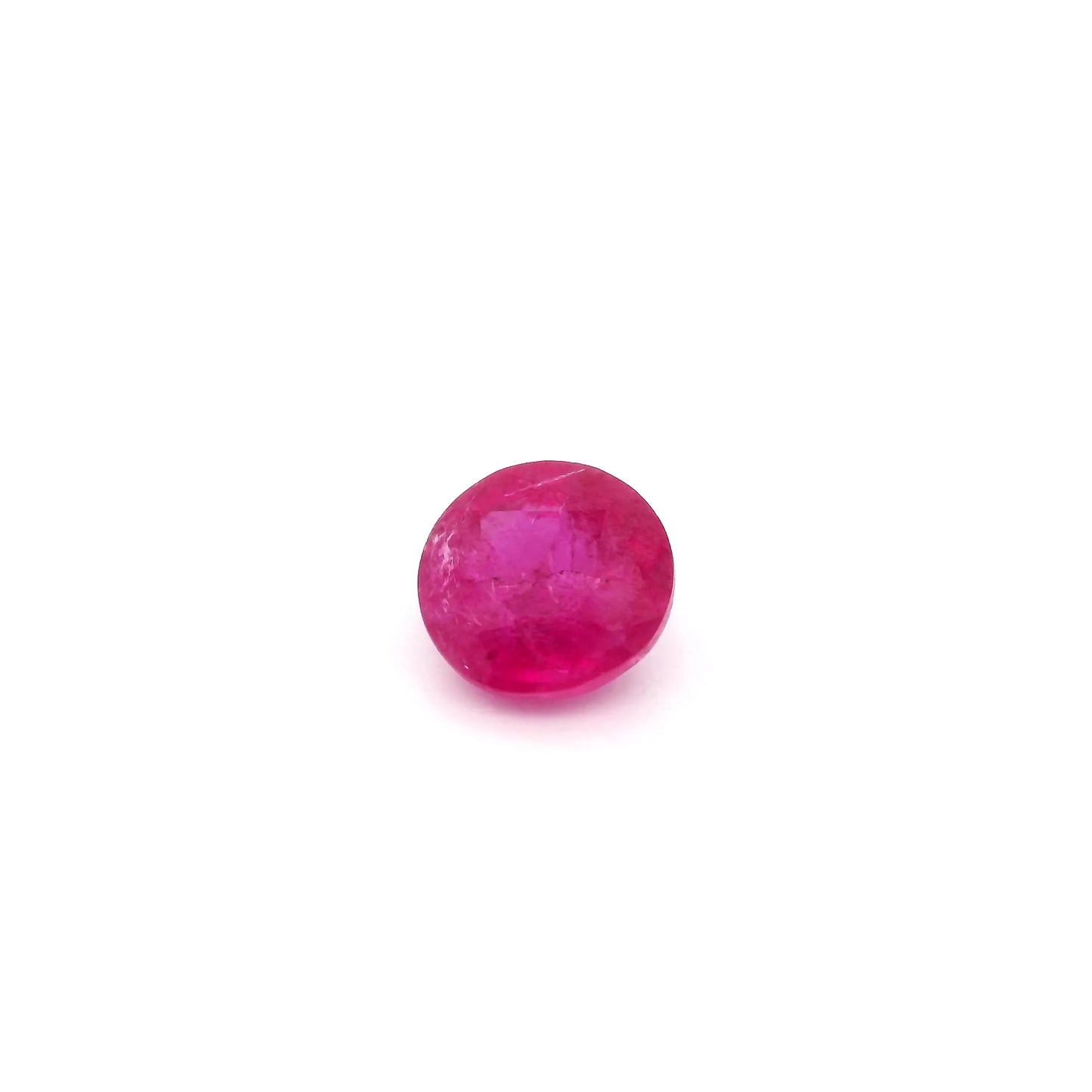 1.02ct Round Natural Ruby (Colour Red, Clarity Slightly Included, Cut Faceted)
