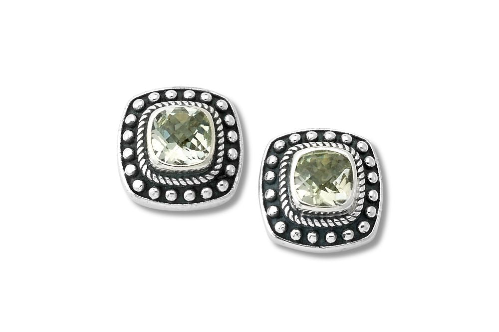 Berkah Earrings- Green Amethyst
