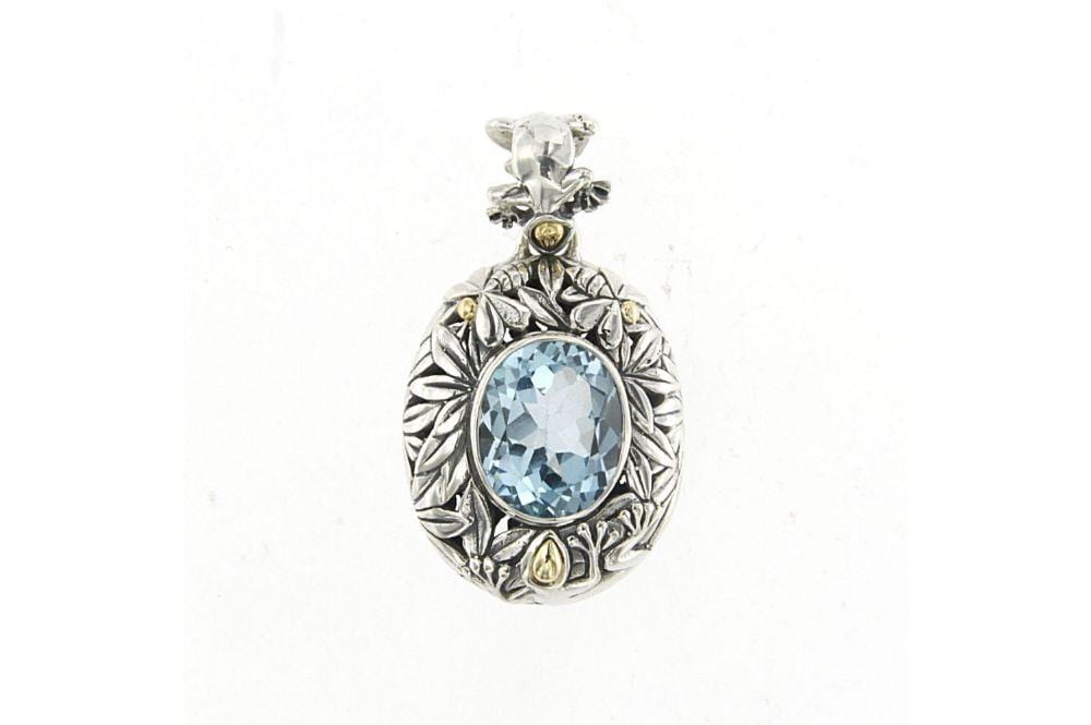 Brazil Pendant- Blue Topaz