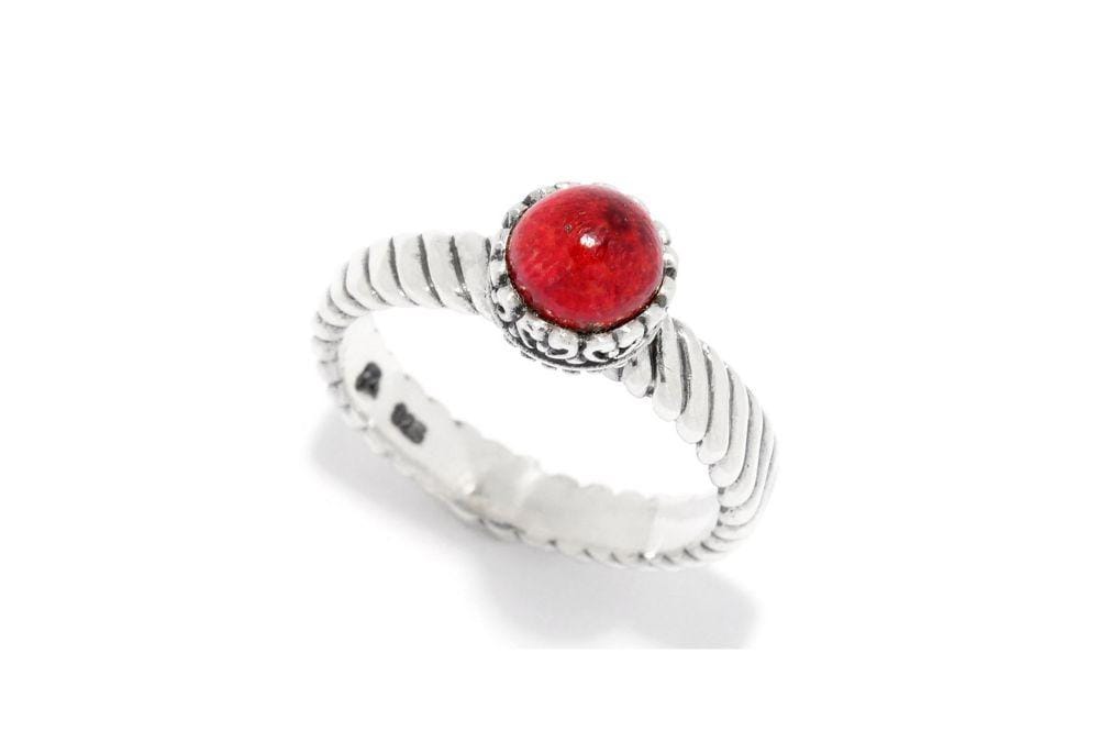 Comet Ring- Coral