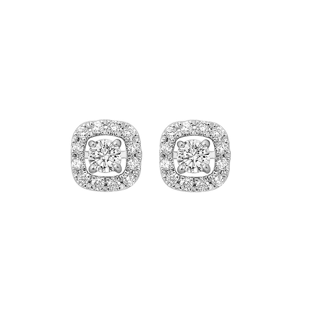 14Kt White Gold Diamond 1/5Ctw Earring