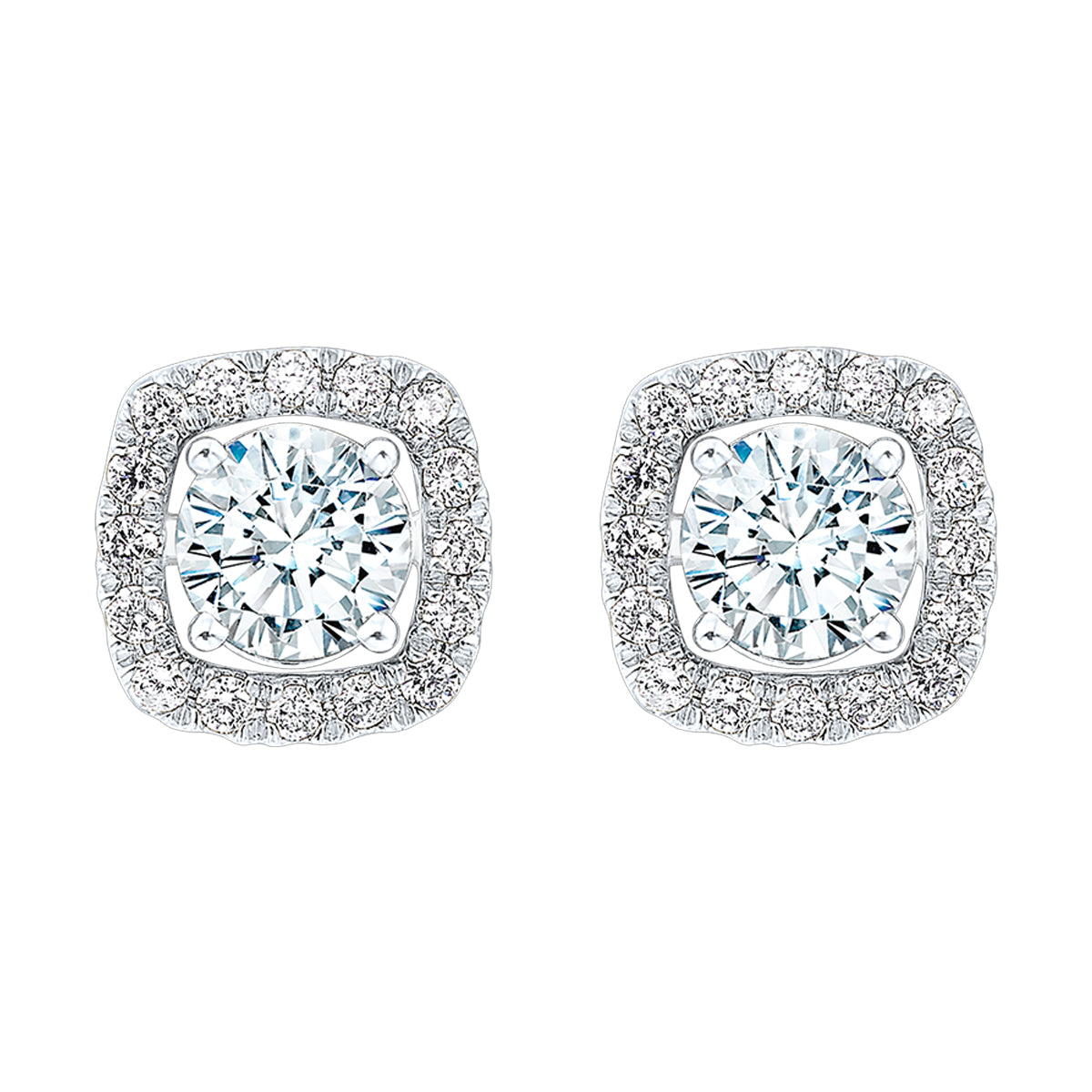 14Kt White Gold Diamond 1/4Ctw Earring