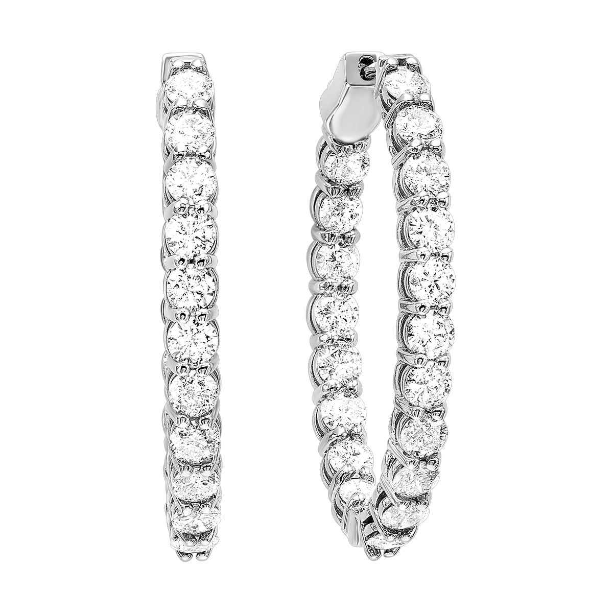 14Kt White Gold Diamond 1Ctw Earring
