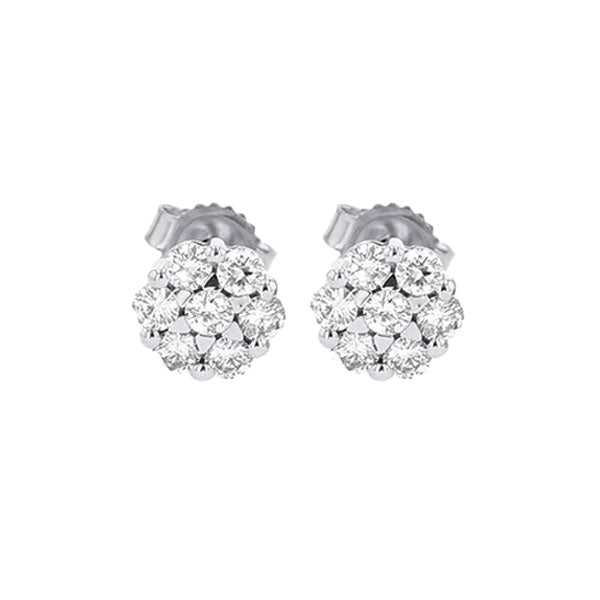 14Kt White Gold Diamond 1/4Ctw Earring