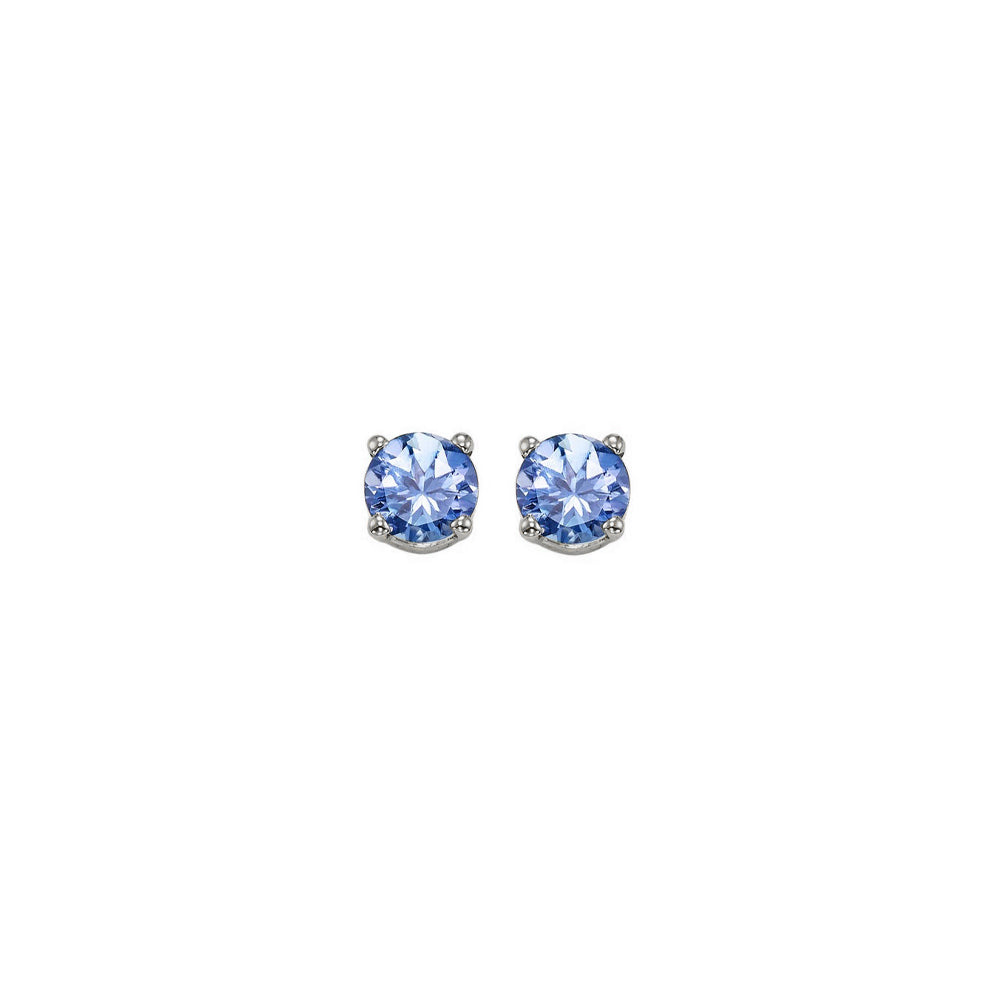 14Kt White Gold Tanzanite 1/2Ctw Earring