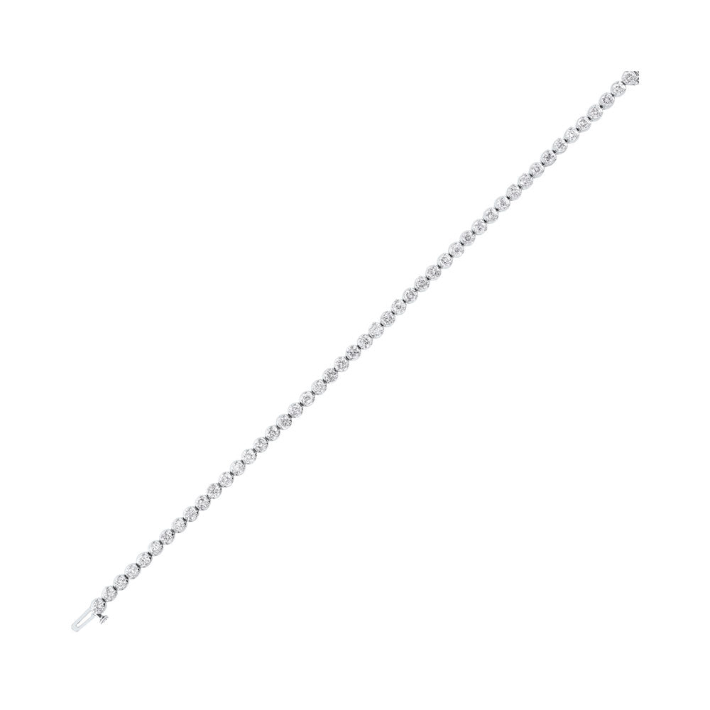 14Kt White Gold Diamond 5Ctw Bracelet