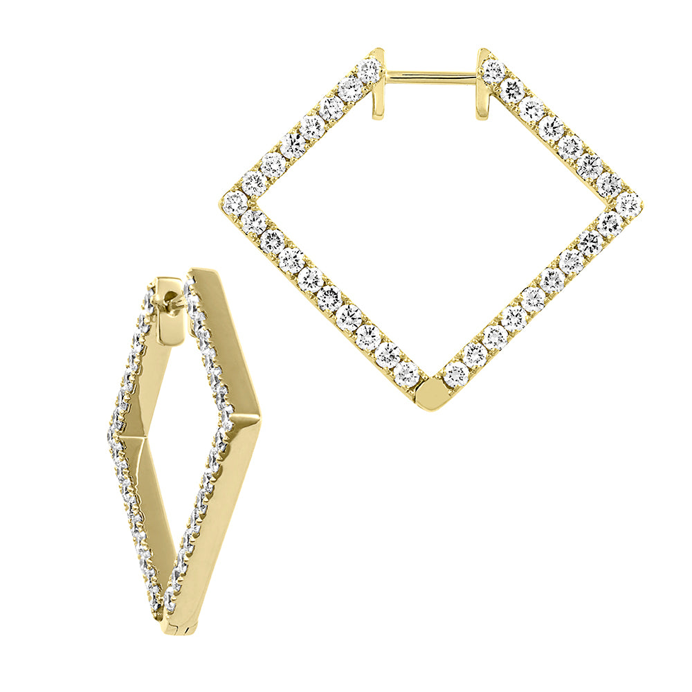 Lab Grown Diamond Fashion Hoops
