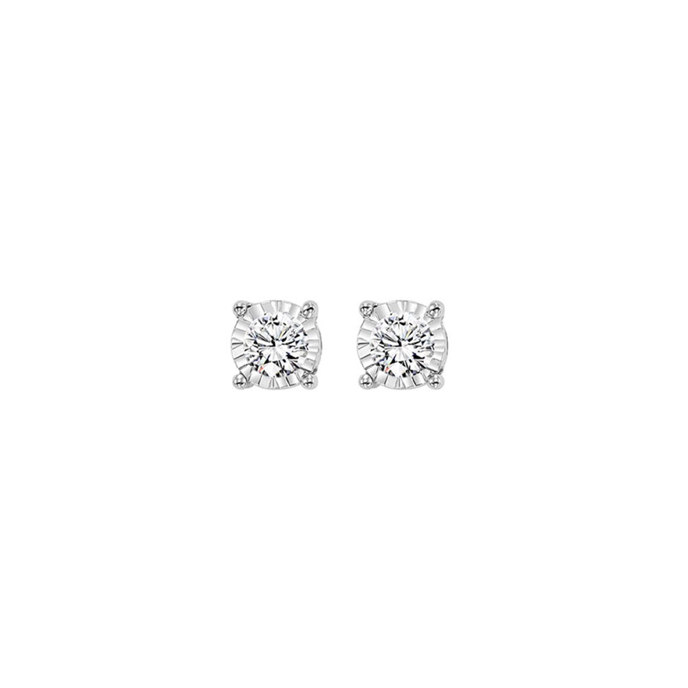 14Kt White Gold Diamond 1/4Ctw Earring