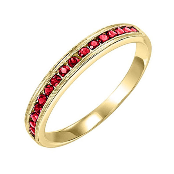 14Kt Yellow Gold Ruby 1/3Ctw Ring