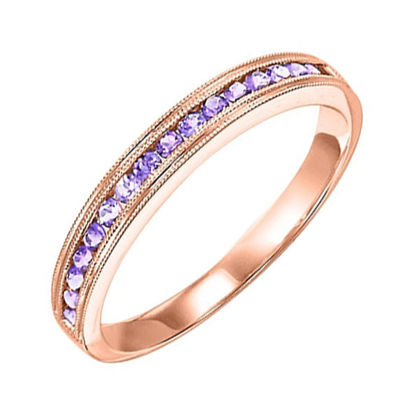 14Kt Rose Gold Syn Alexandrite 1/3Ctw Ring