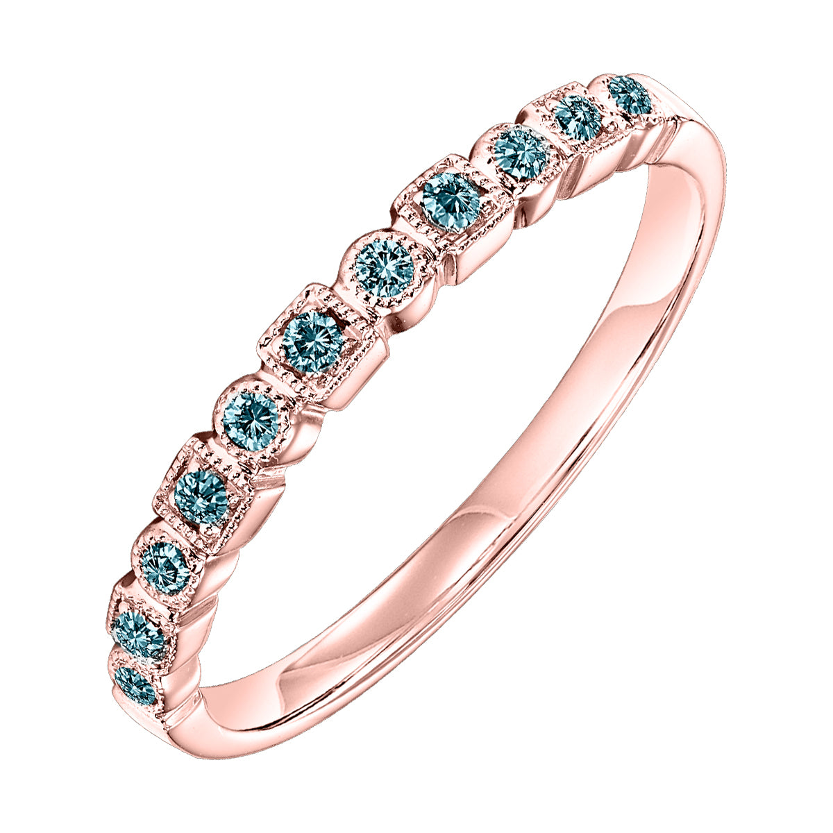 10Kt Rose Gold Diamond 1/10Ctw Ring