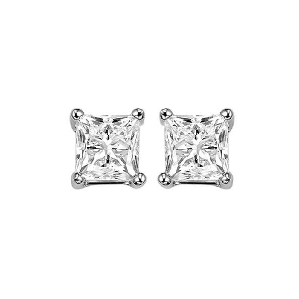 14Kt White Gold Diamond 1 1/4Ctw Earring