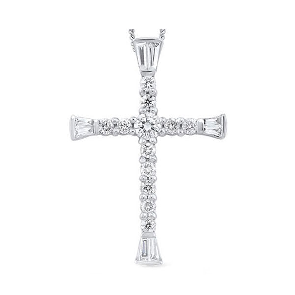 14Kt White Gold Diamond 3/8Ctw Pendant