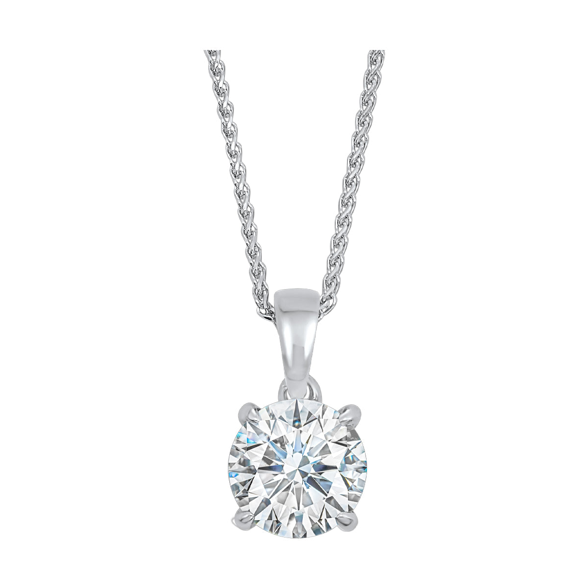 14Kt White Gold Diamond 1/3Ctw Pendant