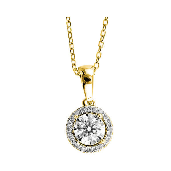 14Kt Yellow Gold Diamond 1/4Ctw Pendant