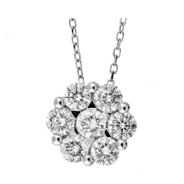 14Kt White Gold Diamond 3/4Ctw Pendant
