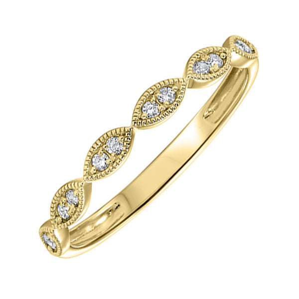 10Kt Yellow Gold Diamond 1/10Ctw Ring
