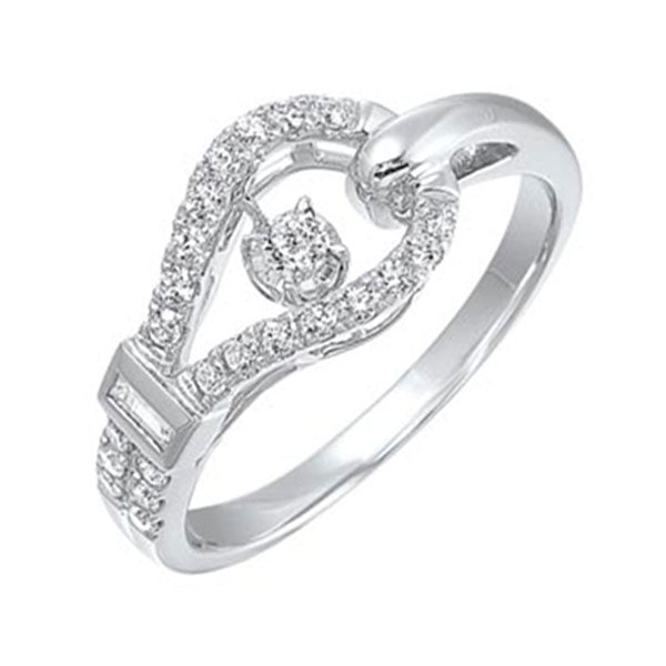 14Kt White Gold Diamond 1/3Ctw Ring