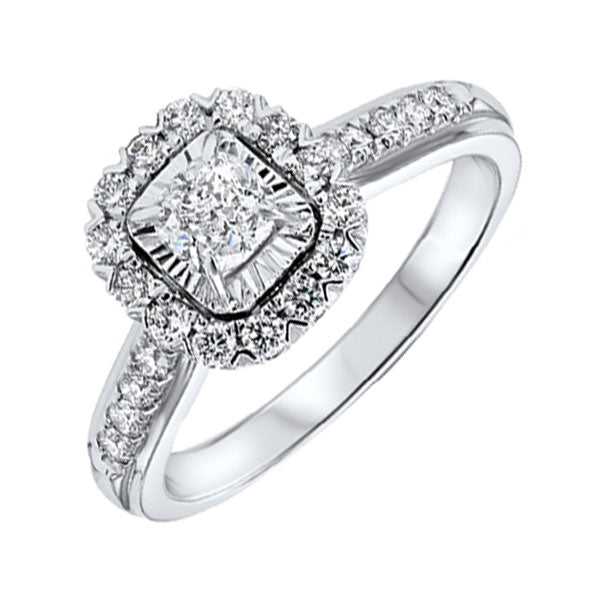 14Kt White Gold Diamond 1Ctw Ring