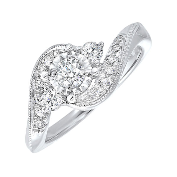14Kt White Gold Diamond 5/8Ctw Ring
