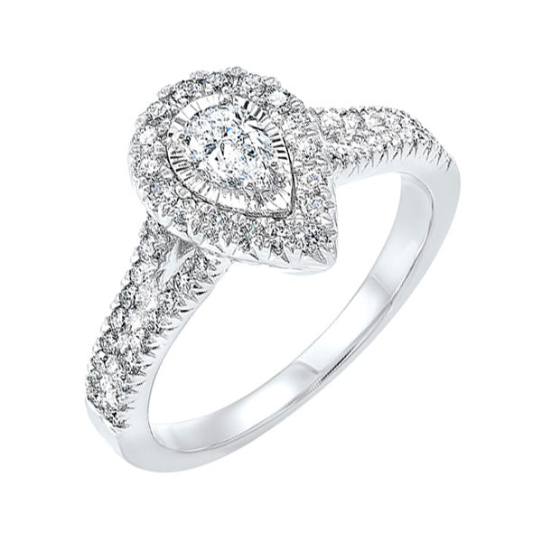 14Kt White Gold Diamond 1Ctw Ring