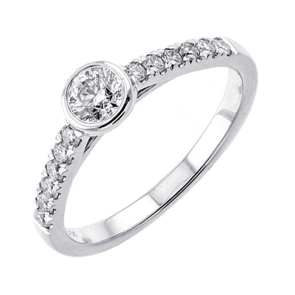 14Kt White Gold Diamond 5/8Ctw Ring