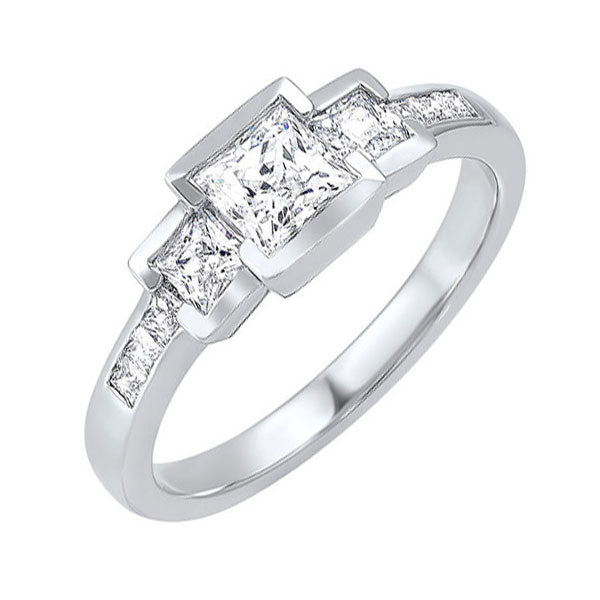 14Kt White Gold Diamond 1Ctw Ring
