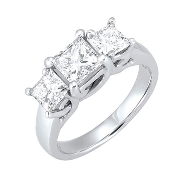 14Kt White Gold Diamond 2Ctw Ring