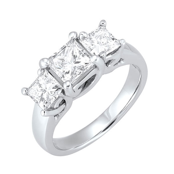 14Kt White Gold Diamond 3/4Ctw Ring
