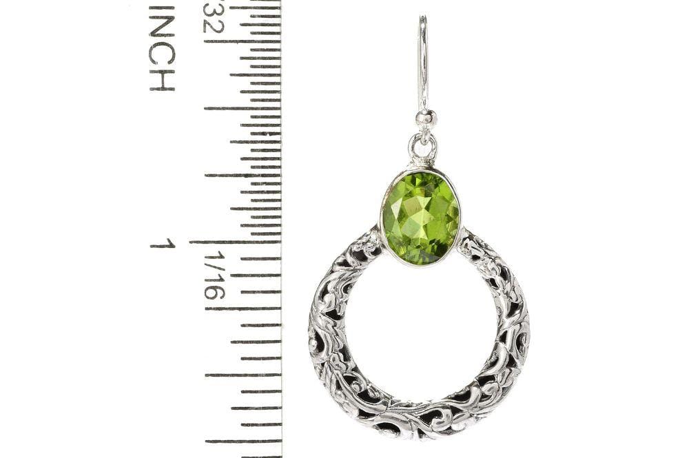 Sacred Circle Earrings- Citrine