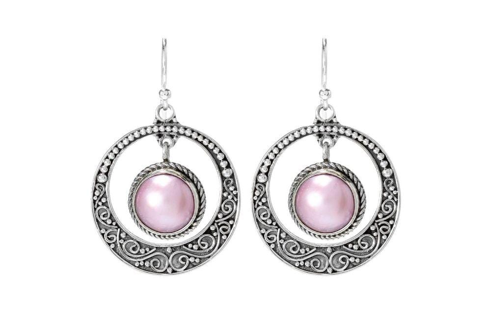Serra Earrings- Pink Pearl