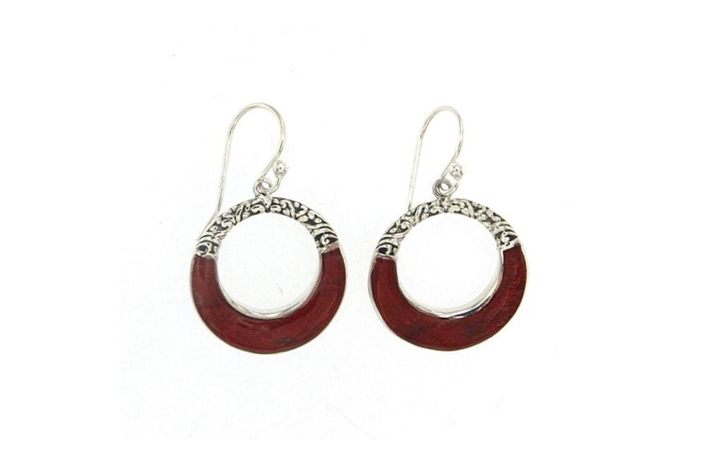 Tanglad Earrings- Coral