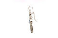 Sacred Circle Earrings- Blue Topaz