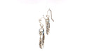 Sacred Circle Earrings- Blue Topaz