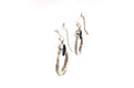 Sacred Circle Earrings- Blue Topaz