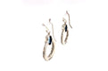 Sacred Circle Earrings- Blue Topaz