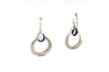 Sacred Circle Earrings- Blue Topaz