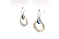 Sacred Circle Earrings- Blue Topaz