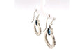 Sacred Circle Earrings- Blue Topaz