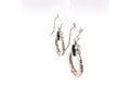 Sacred Circle Earrings- Blue Topaz