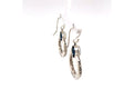 Sacred Circle Earrings- Blue Topaz