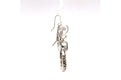 Sacred Circle Earrings- Blue Topaz