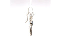 Sacred Circle Earrings- Blue Topaz