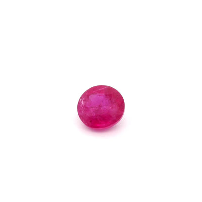 1.02ct Round Natural Ruby (Colour Red, Clarity Slightly Included, Cut Faceted)