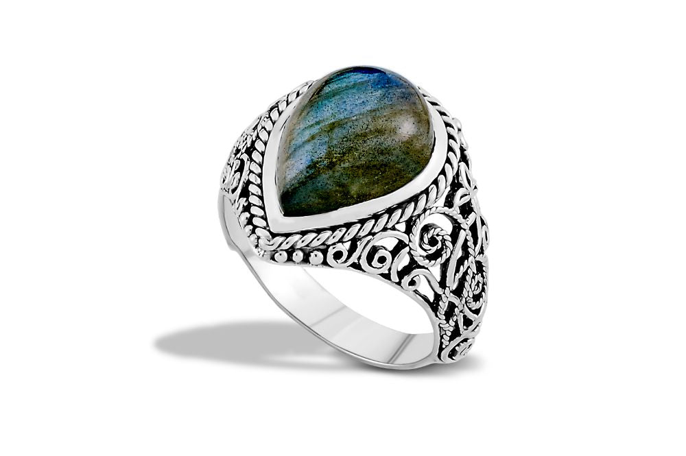 Dempo Ring- Labradorite
