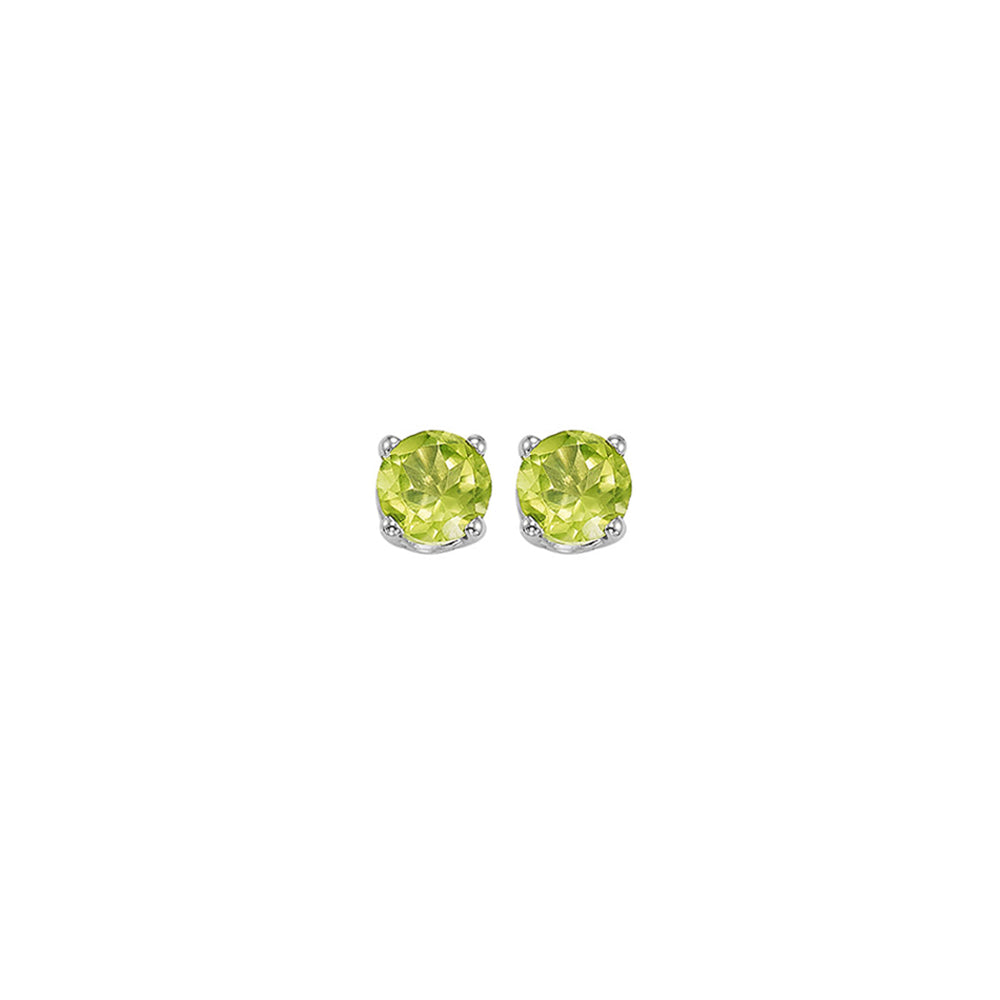 14Kt White Gold Peridot 1/2Ctw Earring
