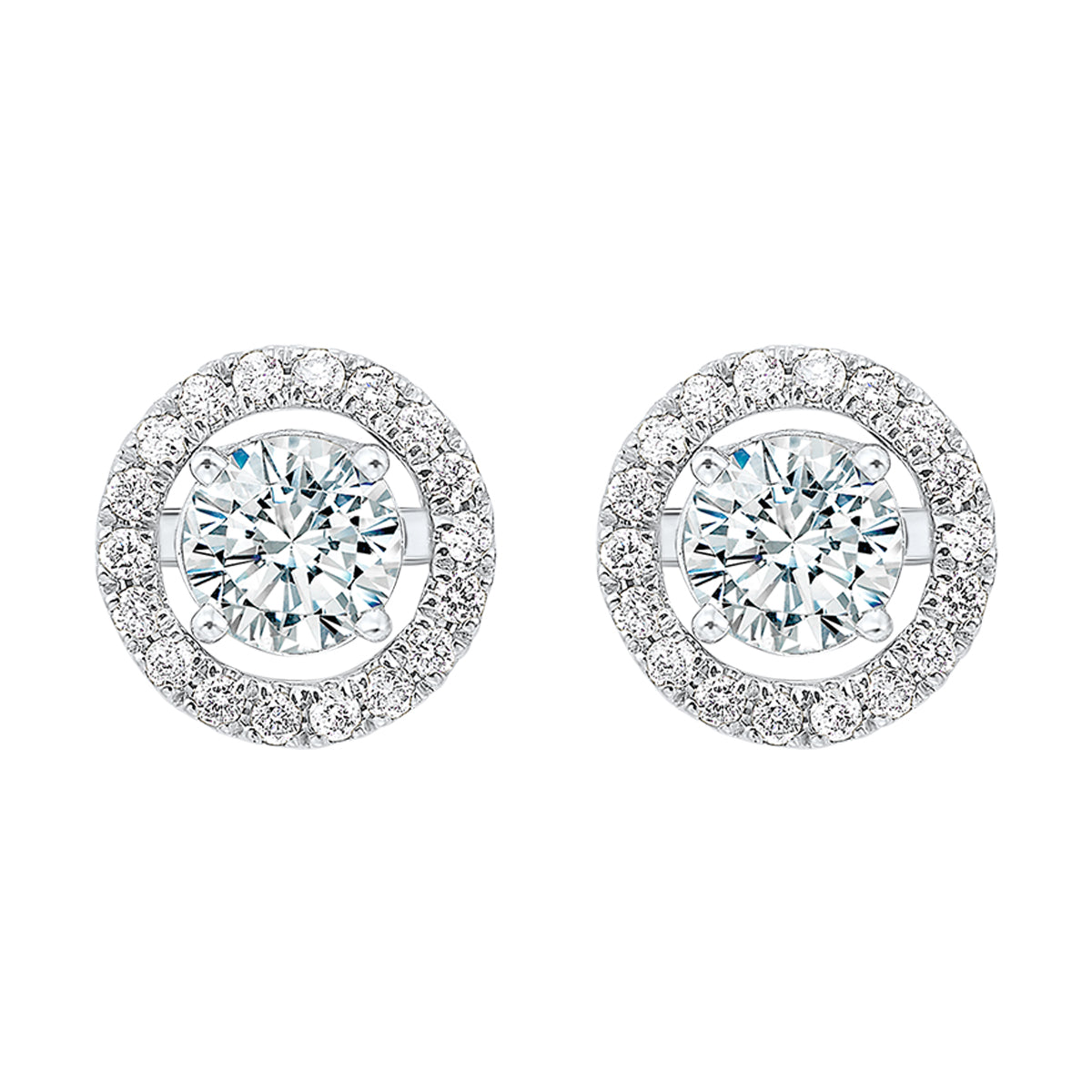 14Kt White Gold Diamond 1/4Ctw Earring
