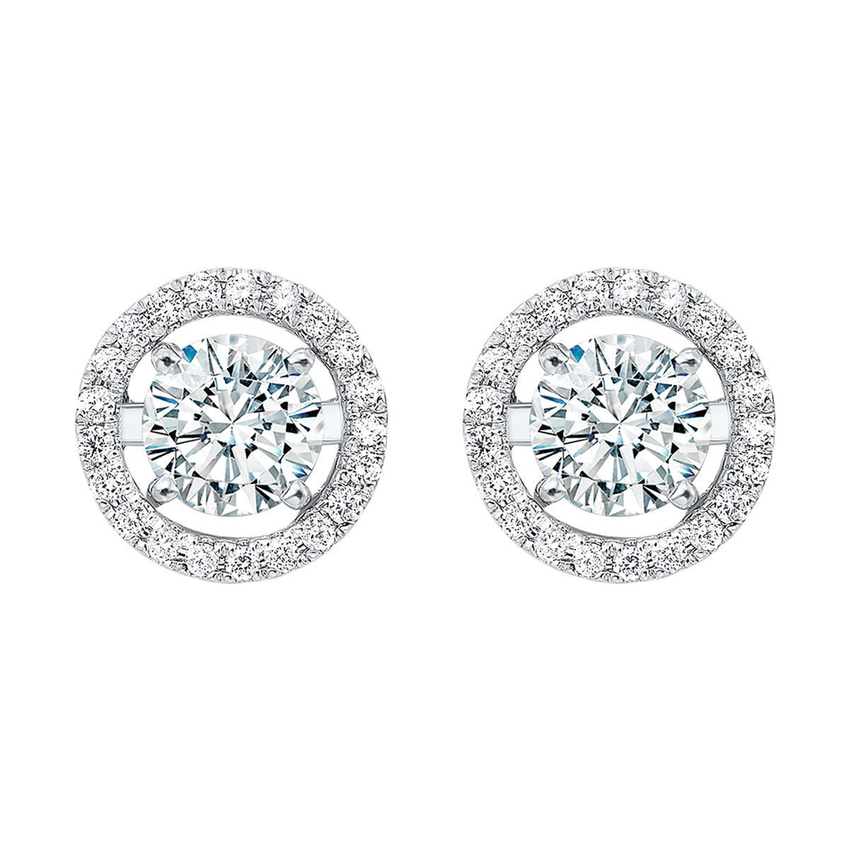 14Kt White Gold Diamond 1/4Ctw Earring