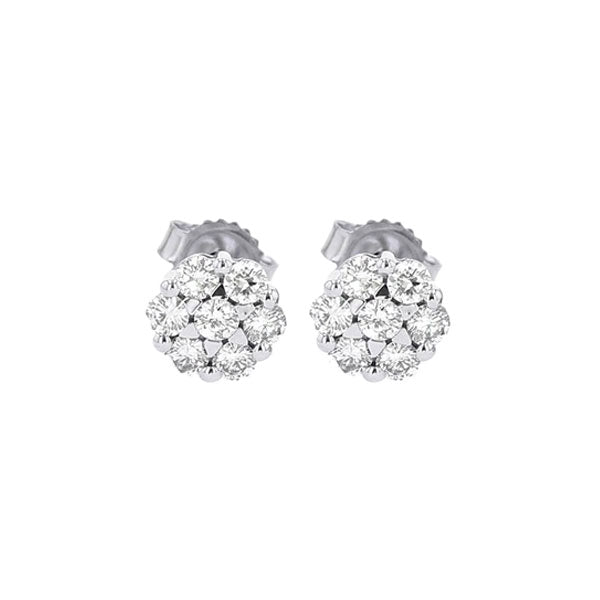 14Kt White Gold Diamond 1/7Ctw Earring